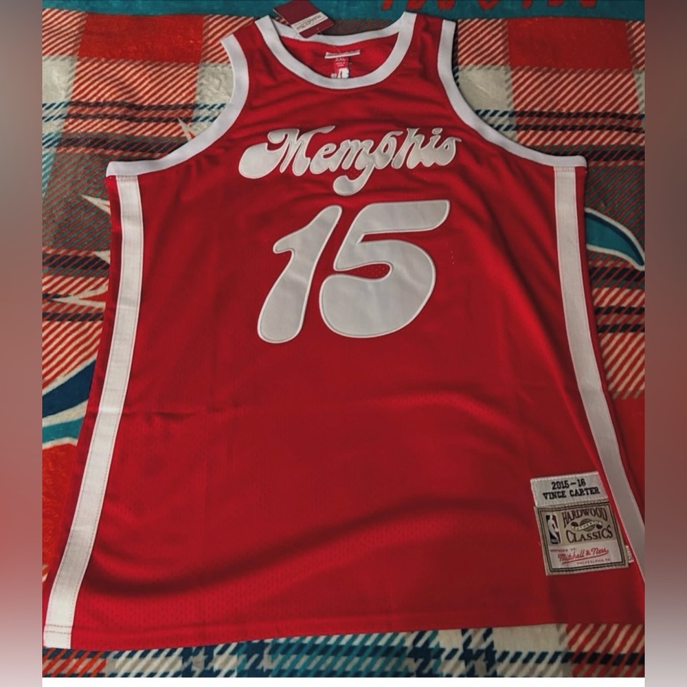 Red Memphis Basketball Jersey by
